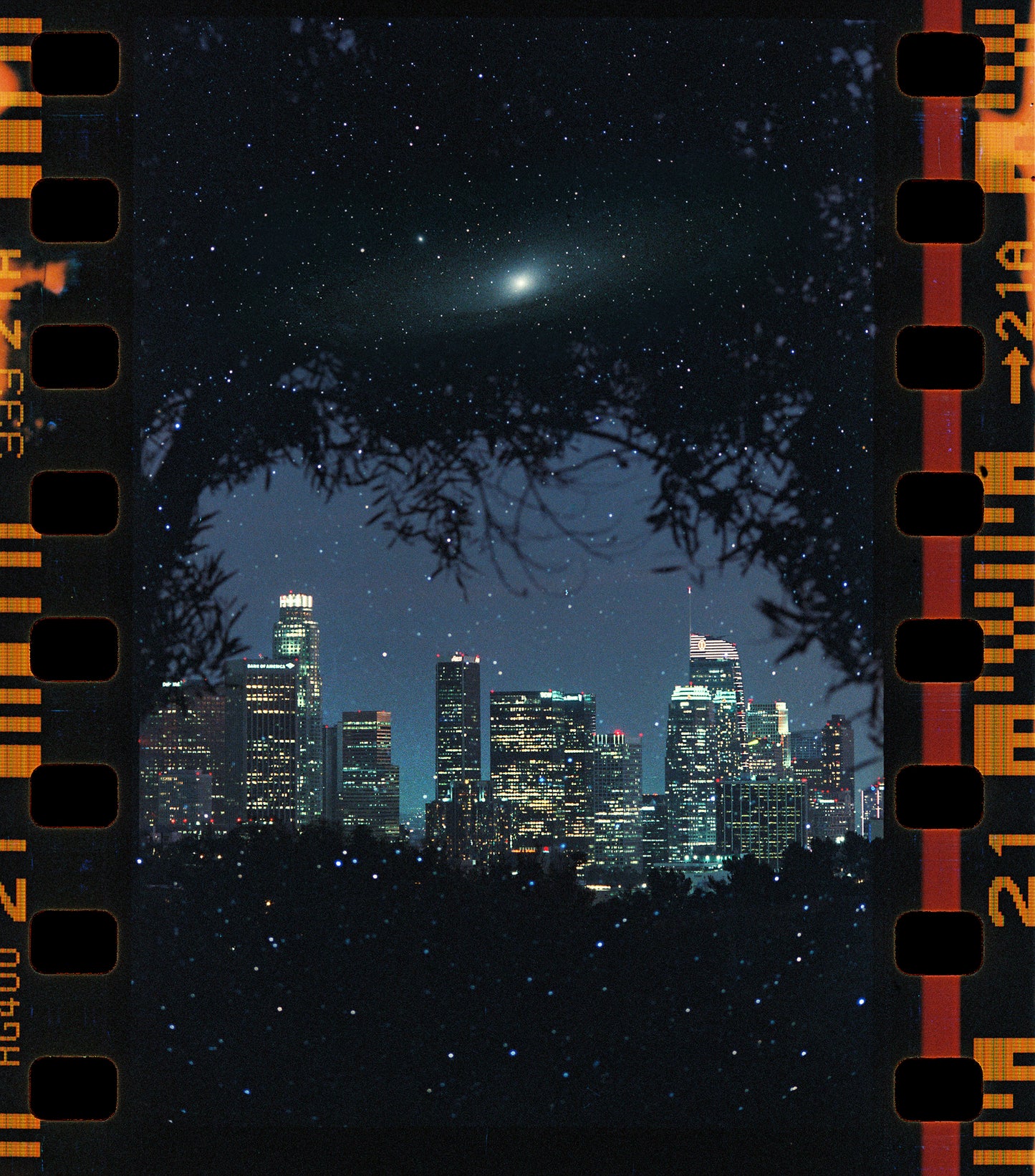 Andromeda over Los Angeles 8x10"